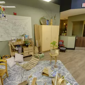 A play space at Kinderberry Hill childcare in Edina, Minnesota.