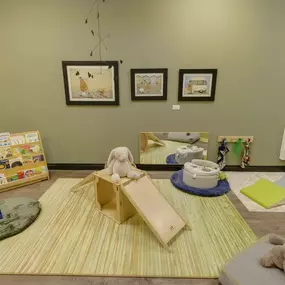 A play space at Kinderberry Hill childcare in Edina, Minnesota.