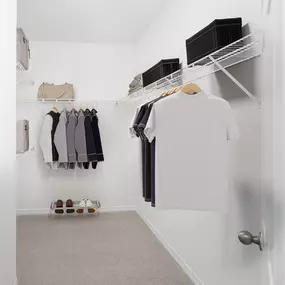 Spacious walk-in closet at Camden Royal Palms apartments in Brandon, FL