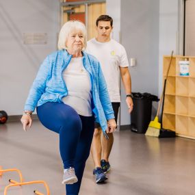 Mike is a certified Senior Fitness Expert and will work with you to improve your balance and lessen your risk of falling through different exercises, balance work and resistance training.