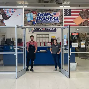 Come visit Ray and Katlyn at Goin’ Postal of Camp Lejeune- your one-stop shop for all your packing, shipping, and mailing needs. Shipping USPS, FedEx, UPS, and DHL everyday. We offer fax, copy/print, and notary services and have the largest selection of shipping boxes and decorative boxes and mailers in Onslow County (and probably beyond).