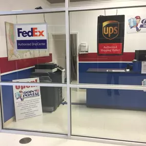 We ship with all major carriers, including FedEx, UPS, USPS, and DHL. We will help you choose the right service for all your shipping and mailing needs.