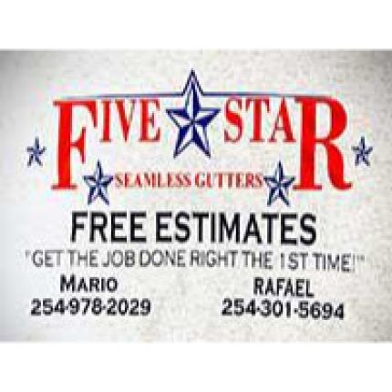 Logo van Five star seamless gutters LLC