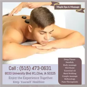 A hot stone massage is a type of massage therapy. It's used to help you relax and ease tense muscles 
and damaged soft tissues throughout your body.