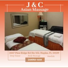 Massage is becoming more popular as people now understand the 
benefits of a regular massage session to their health and well-being.
Here at J & C Asian Massage we love being a part of helping 
taking part in peoples wellness and a better life.