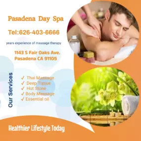 Our traditional full body massage in Pasadena, CA
includes a combination of different massage therapies like 
Swedish Massage, Deep Tissue, Sports Massage, Hot Oil Massage
at reasonable prices.