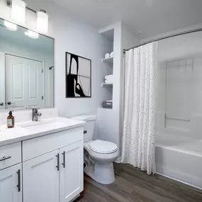 camden crown valley apartments mission viejo ca bathroom with curved shower rod