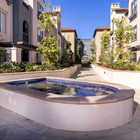 Camden Crown Valley Apartments Mission Viejo CA Fountain and beautifully landscaped walkways