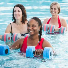 Water aerobics classes offered