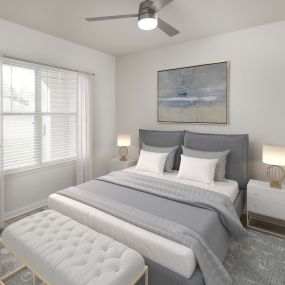 Bedrooms include washed oak vinyl plank flooring all throughout.