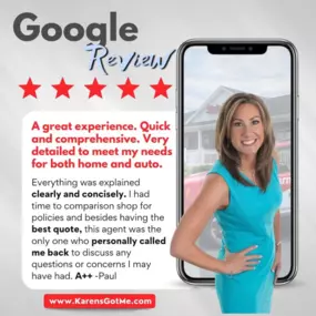 Paul, thank you for sharing your great experience! We're delighted to hear that everything was quick, comprehensive, and detailed to meet your home and auto needs. A++ service is what we strive for! Thank you for choosing us!