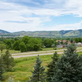 Mountain views and spacious patios at Camden Denver West Apartments in Golden, CO