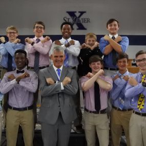 St Xavier High School President and Students - the X Factor