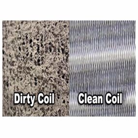 Reliant Heating and Air Conditioning Clean Air - Coil Filter Before and After