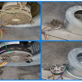 Reliant Heating and Air Conditioning Clean Air - Blower Motor Filter Before and After