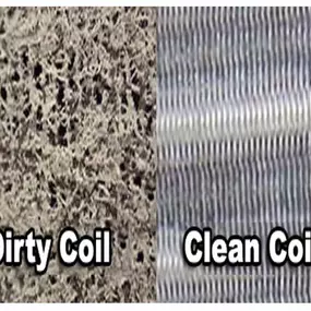 Reliant Heating and Air Conditioning Clean Air - Coil Filter Before and After