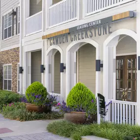 Leasing office entrance entrance at Camden Creekstone in Atlanta, GA