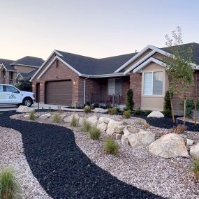 Xeriscape project in Riverton, Utah