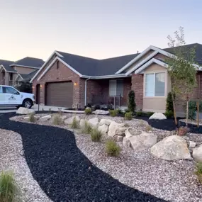 Xeriscape project in Riverton, Utah