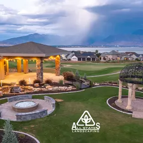 All States Landscaping Draper, Utah TalonsCove clubhouse gazebo