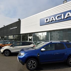 Dacia outside the front of the Middlesbrough dealership