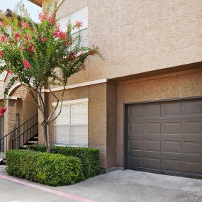 Attached garage exterior