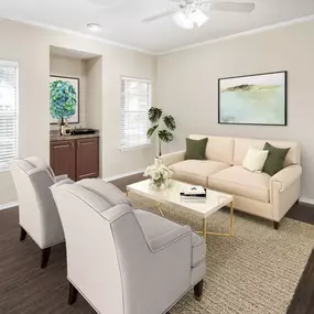 Living room wood style floors