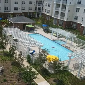 Aerial View of Swimming Pool