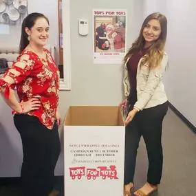 Donating towards Toys for Tots