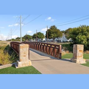 Bluebonnet Trail entry just outside Camden Legacy Creek