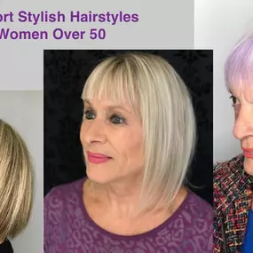 2019 Short Stylish Hairstyles for Women Over 50. Click to learn more