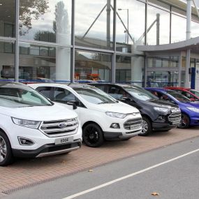 Cars outside of Ford Walsall