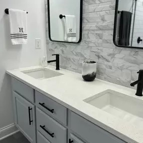 Sparkling White Quartz Vanity