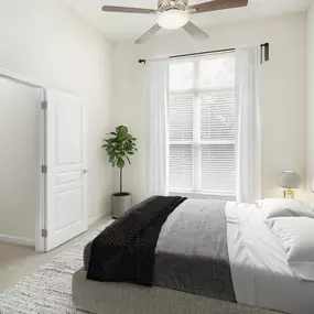 camden manor park apartments raleigh nc bedroom with ceiling fan