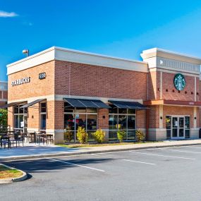 Starbucks coffee shop nearby Camden Ashburn Farm in Ashburn, Virginia.