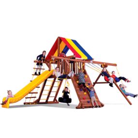 Circus Castle Pkg II Feature Model - Rainbow Play System at Kids Gotta Play