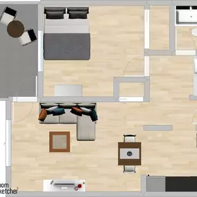 Mendota on Mansion Hill B2-6 Floor plan