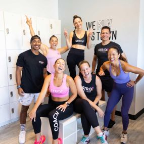 START TOGETHER, FINISH TOGETHER. At STRIDE Fitness, our clients of all ages and fitness levels workout together and empower each other to the finish line.