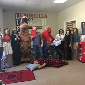 Our team on Halloween