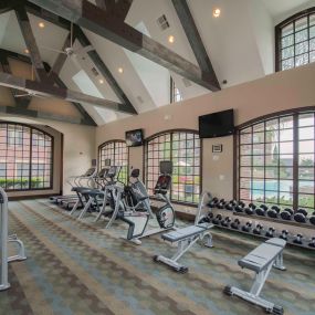 24-hour Fitness Center featuring strength training and cardio equipment