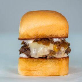 IMPOSSIBLE SLIDER - impossible™ patty, mayo, white american cheese, caramelized onions