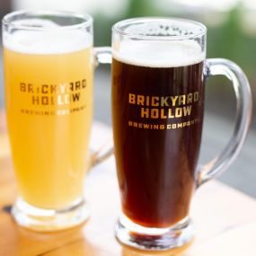 Craft beer at Brickyard Hollow brewpub in Portland Maine