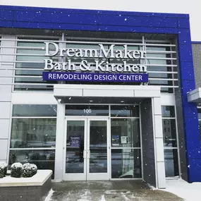 There might be snow, but we are here and able to meet your home remodeling needs! Stop by our Design Center and let's get started transforming your home!