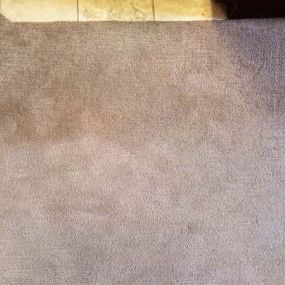 Before and after carpet cleaning