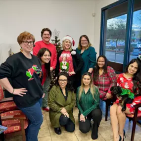 Our team is wrapped up in the holiday spirit!