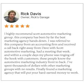 Review for Scott Automotive Marketing Group