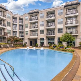Saltwater pool at Camden Southline Apartments