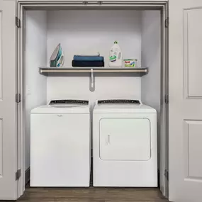 Laundry area with full-size washer and dryer