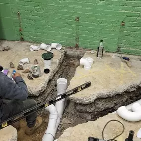 Installed plumbing for a commercial customer