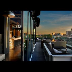 Assembly features all-weather and open-air lounge areas atop The Logan, Philadelphia’s Hotel, overlooking the Benjamin Franklin Parkway.